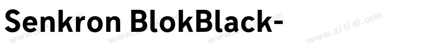 Senkron BlokBlack字体转换